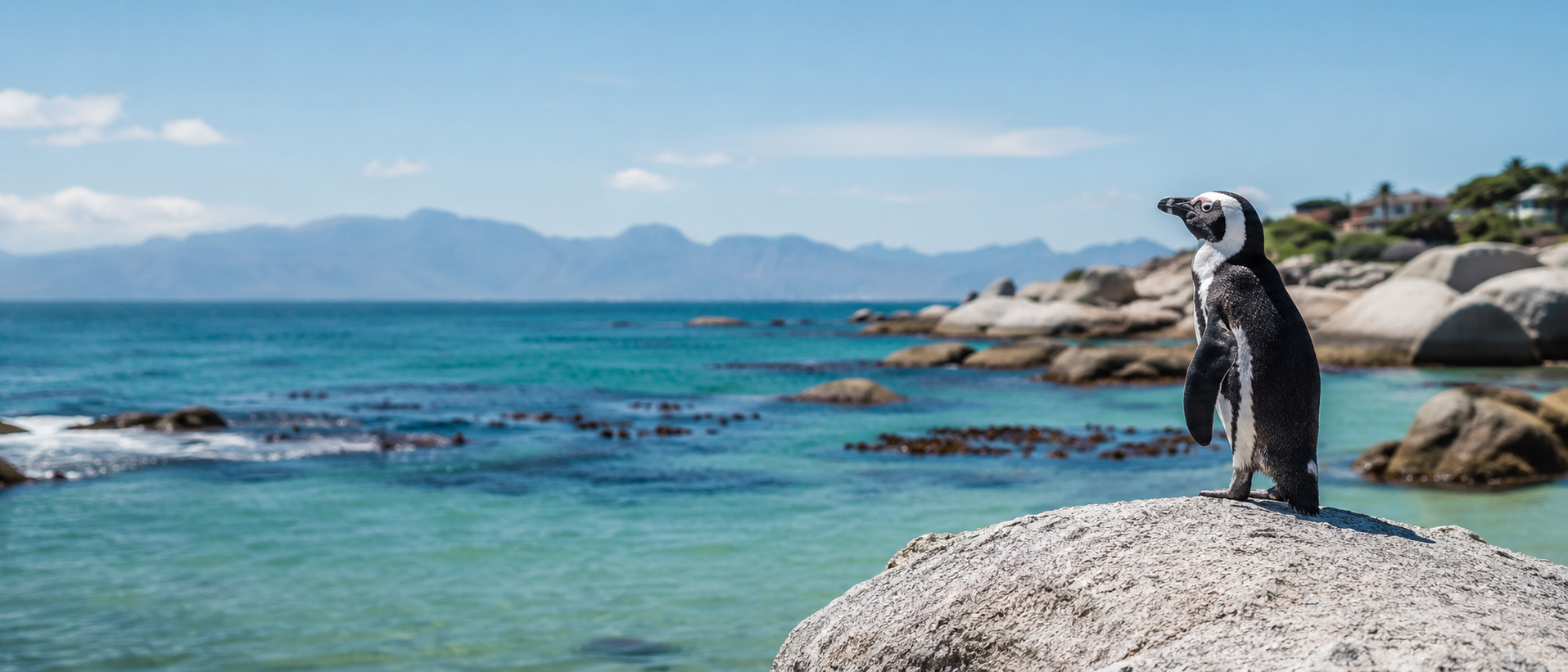 Penguins on a South African beach